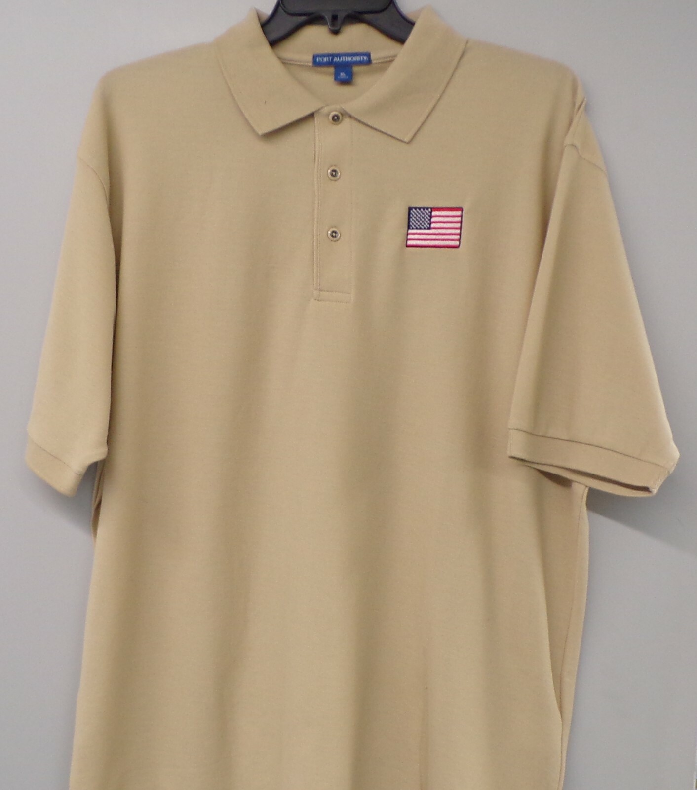 American U.S. Flag Mens Embroidered Polo Shirt XS-6XL, LT-4XLT Patriotic New
