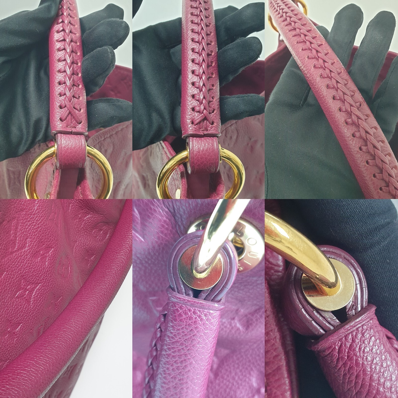 Authentic Louis Vuitton Artsy MM Empreinte M94047 Guaranteed With Dust Bag LF060