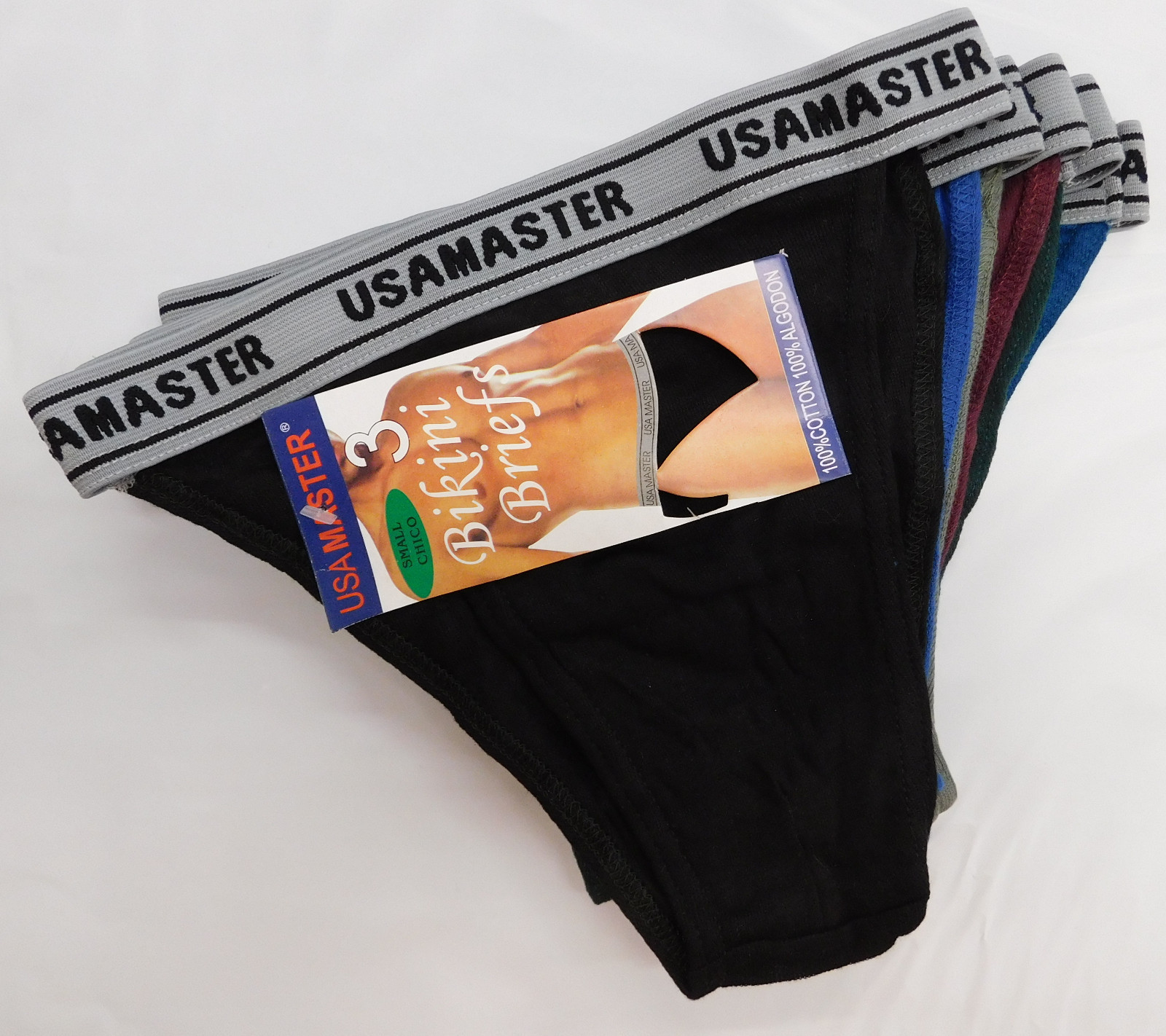 6 PACK MEN’S BRIEF BIKINI 100% BREATHABLE COTTON SEXY UNDERWEAR SIZE XL 36-38