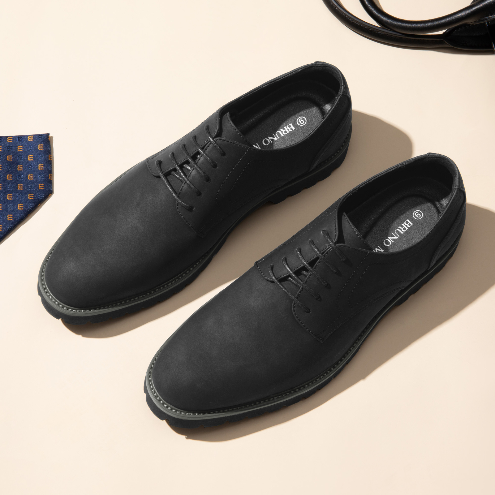 Bruno Marc Lace-Up Comfortable Fashion Lightweight Build Oxfords Shoes