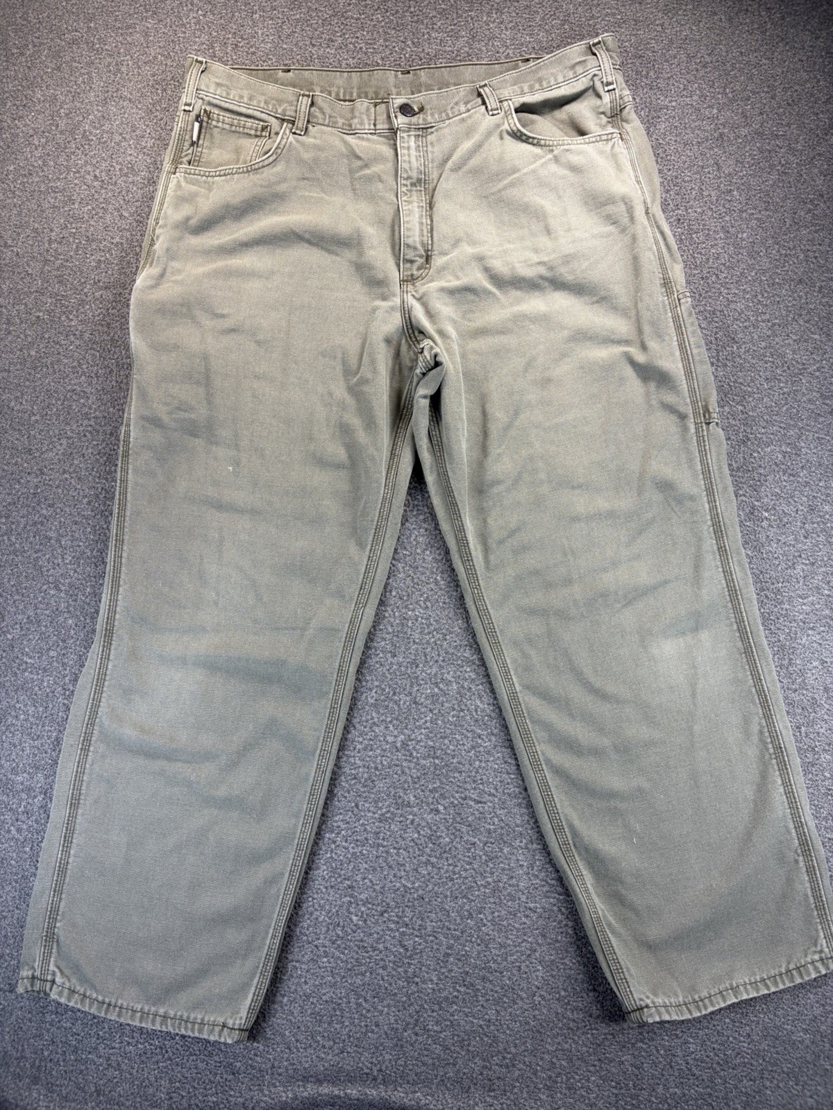 Carhartt Flame Resistant FR Canvas Pants Green CAT 2 Mens 40X30 FRB159