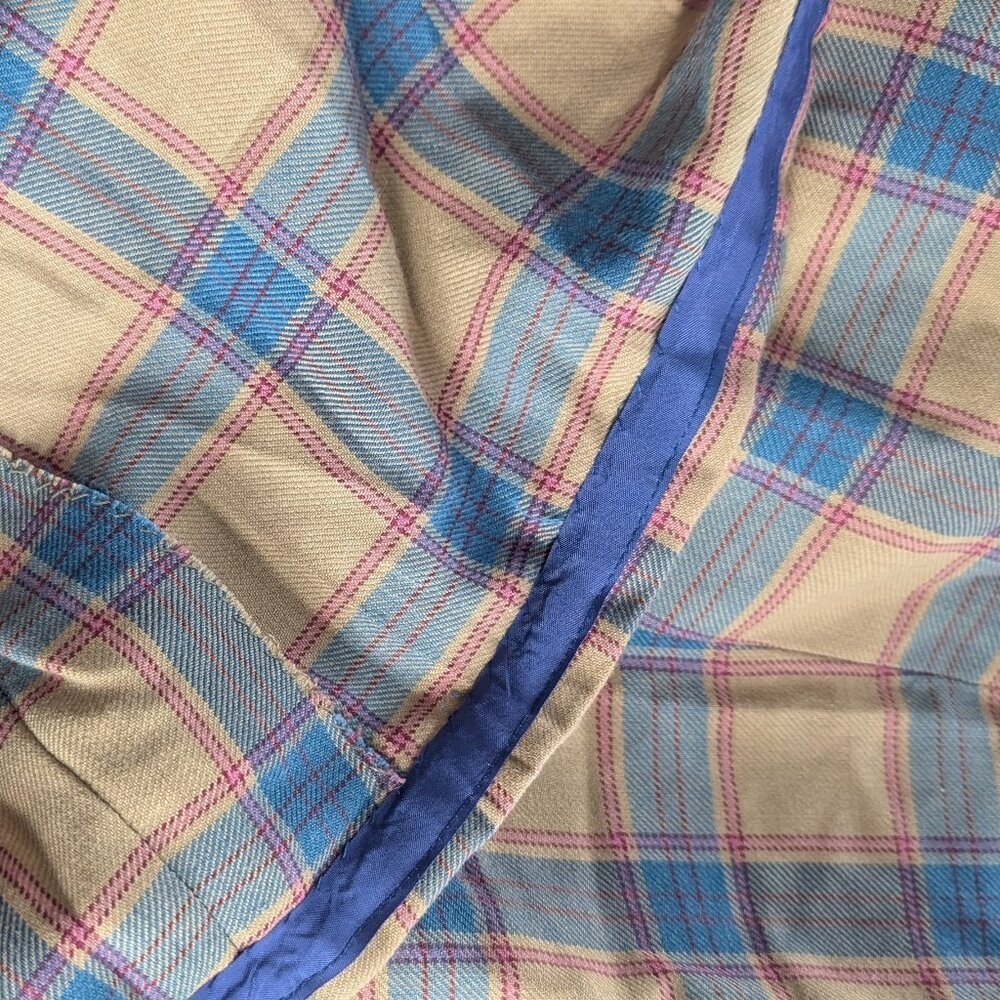 Handmade Scottish Tartan Wool Skirt Short Kilt 12.75″ waist