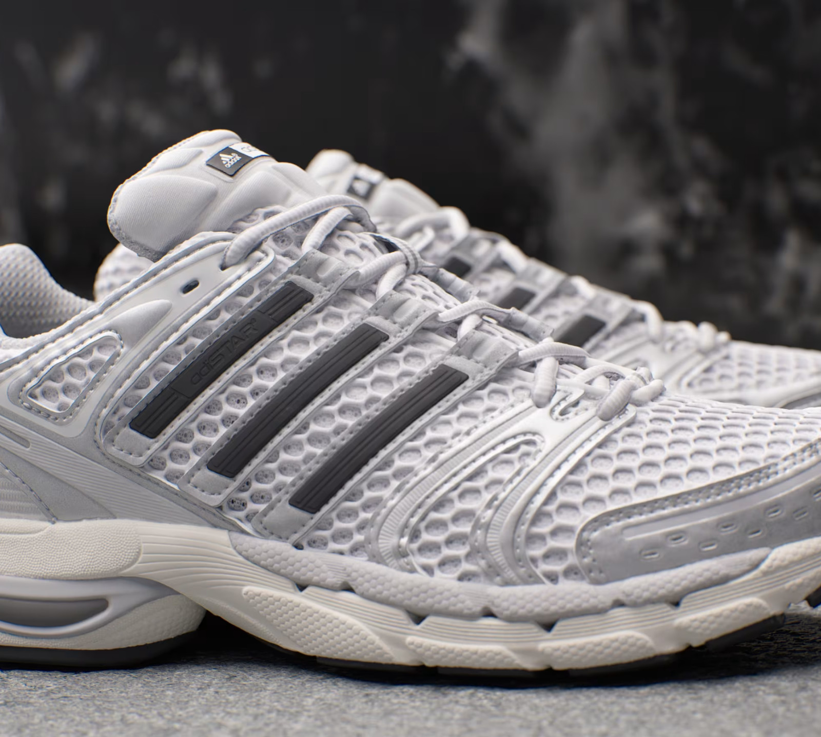 Adidas Originals Adistar Control 5 Silver Metallic Grey Running Men Shoes KI6121