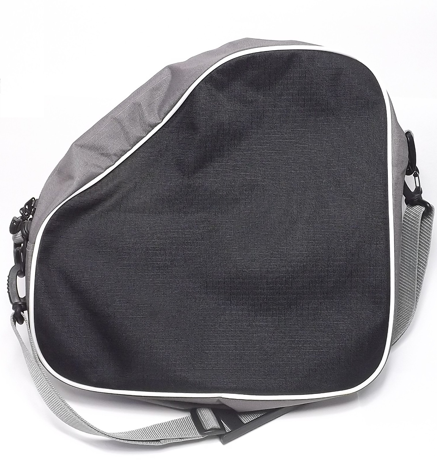 LL Bean Cross Body Satchel Black and Grey Daypack Laptop Tablet Book Tote