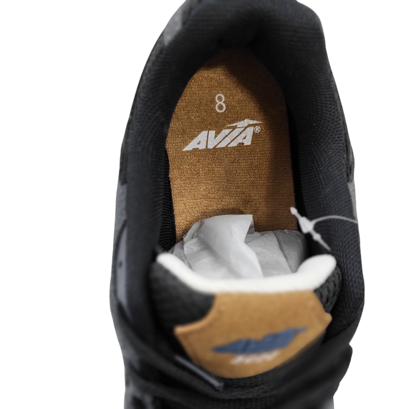 Avia 5000 Performance Running Sneakers Mens Size 8 Black/Brown NEW Shoes