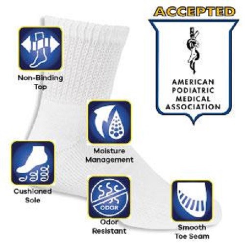 Dr. Scholl’s MEN’S Athlete’s Foot Copper-Ion Infused Crew Socks 2-Pack NEW!!