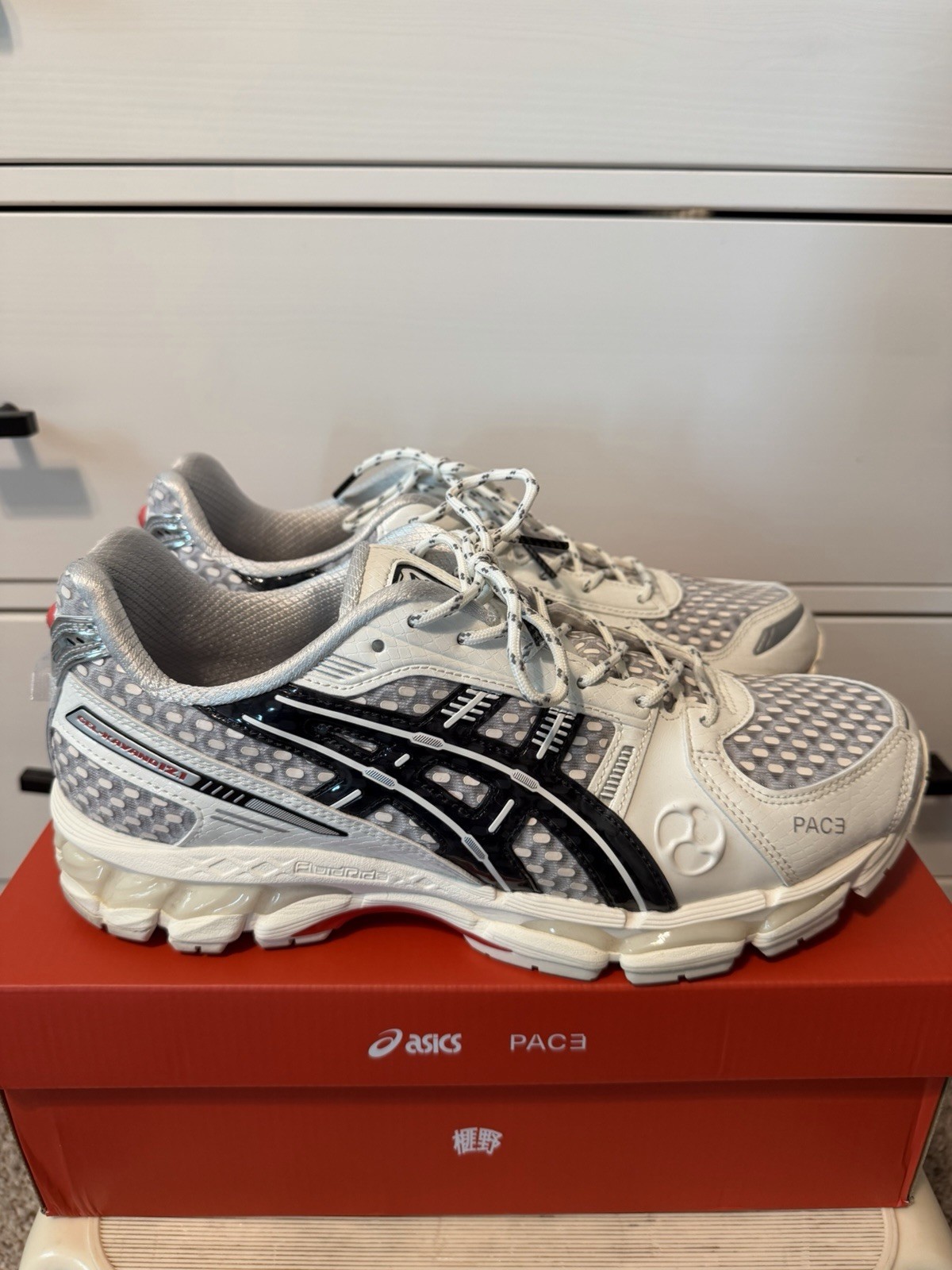 pace x asics gel-kayano 12.1 Size 10.5 Excellent Pre-Owned Condition