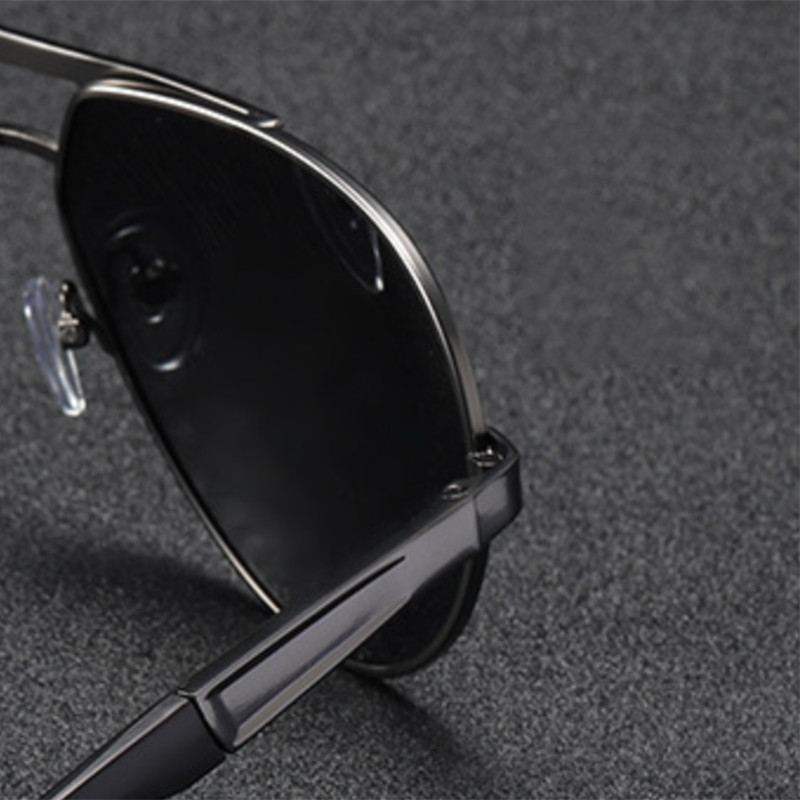 Pilot Metal Tinted Gray Reading Glasses Men Shade Square Eyeglasses Sunglasses