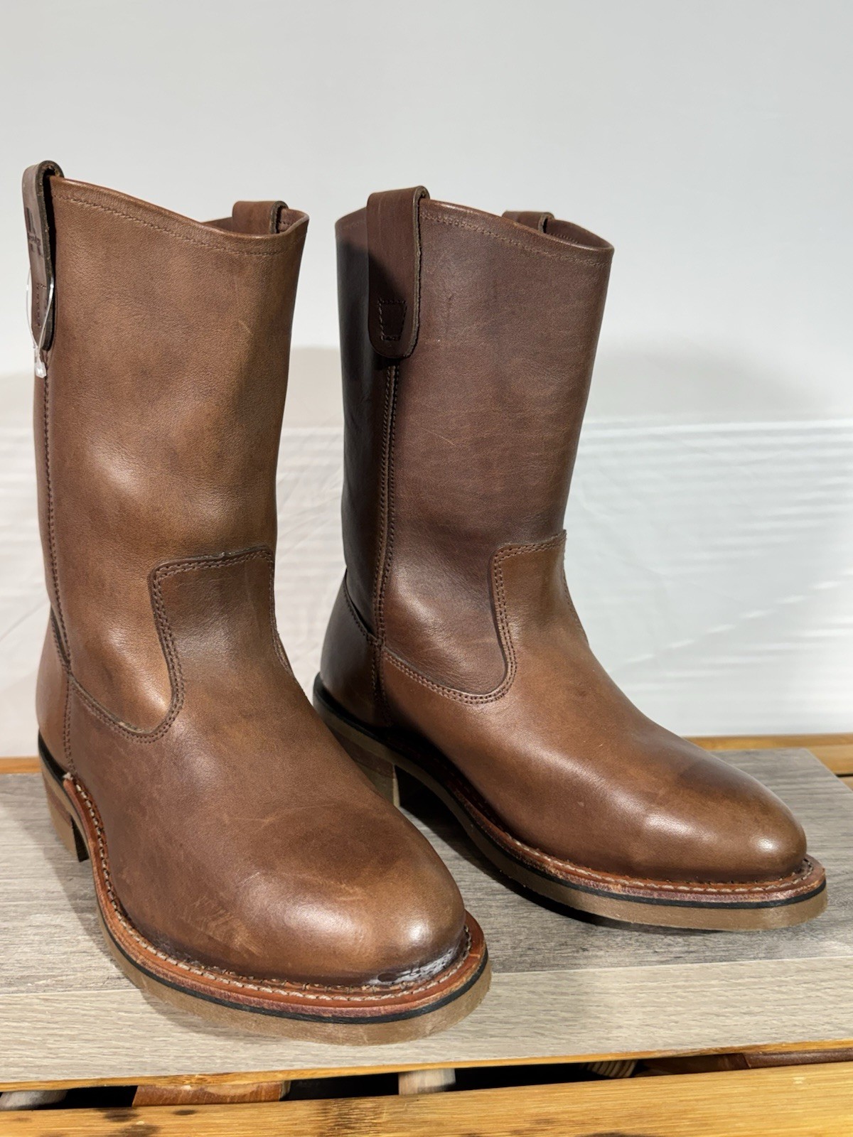 Vintage Men’s IRON AGE Steel Toe Western Work Boots Size 8 EEE Made In USA 8255