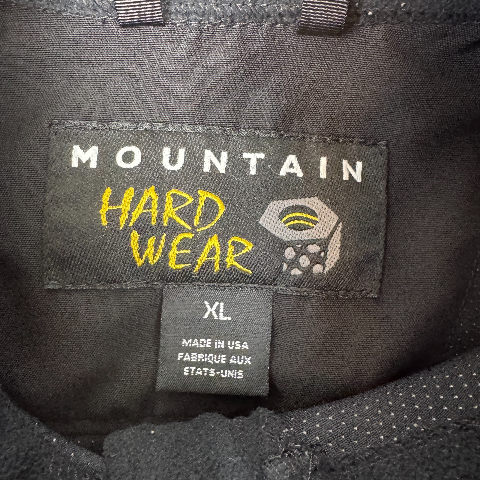 Vintage Mountain Hardwear Windstopper Fleece Jacket Mens XL Black Gorpcore USA