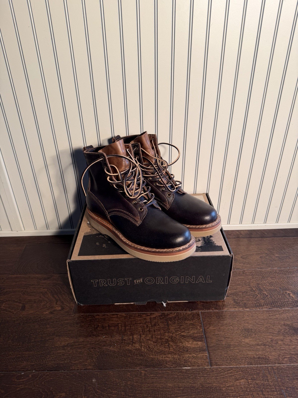 DIVISION ROAD/ WHITES CRUISER 350 VIBRAM 2060 HORWEEN DARK BROWN WAXED FLESH 9D