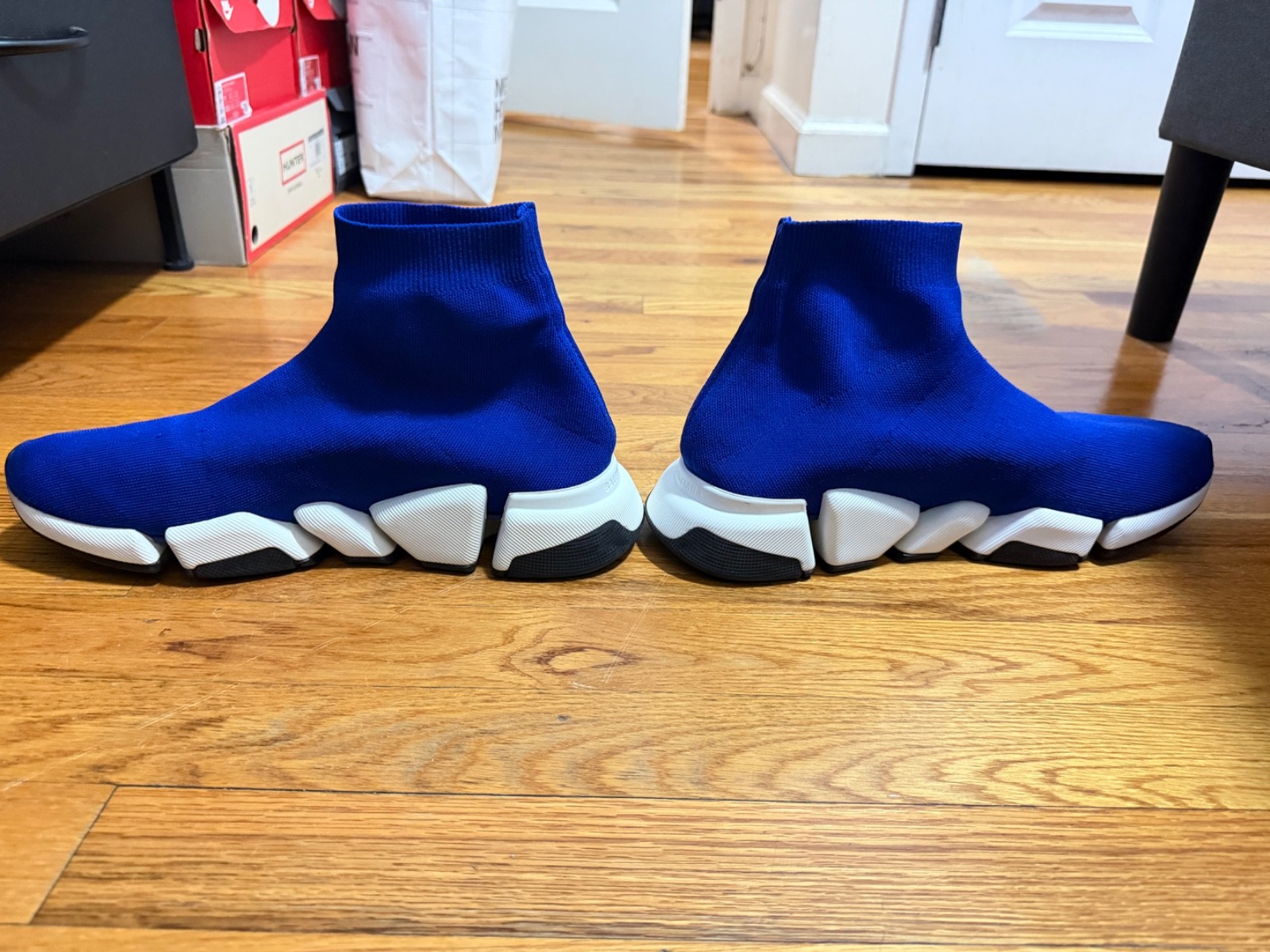 Pre-Owned Balenciaga Recycled Speed 2.0 Sneakers Dark Blue Size US11