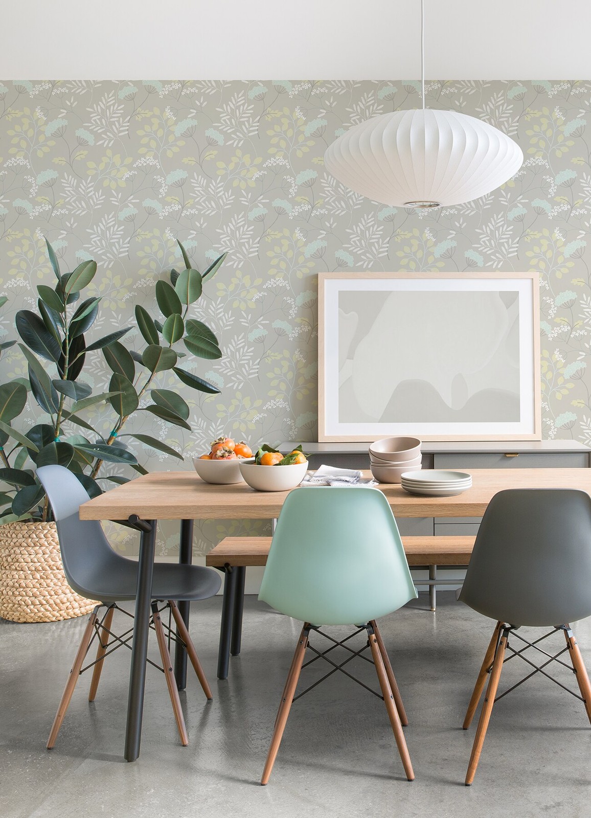 Scott Living 60.8-sq ft Light Grey Non-woven Ivy/Vines Unpasted Wallpaper|16838