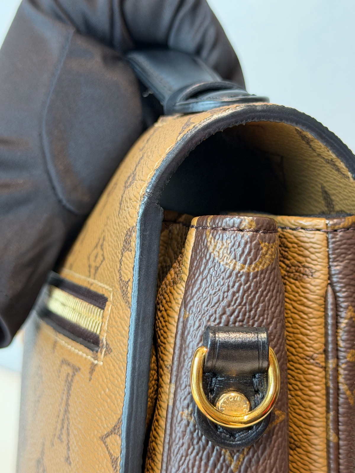 Authentic Louis Vuitton Pochette Metis Coated Canvas Crossbody Caramel eBay AG