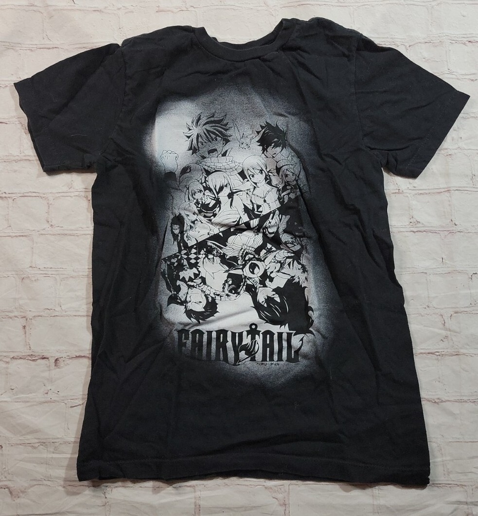 Fairy Tail T-Shirt Size Small Character Manga Anime Black Japanese