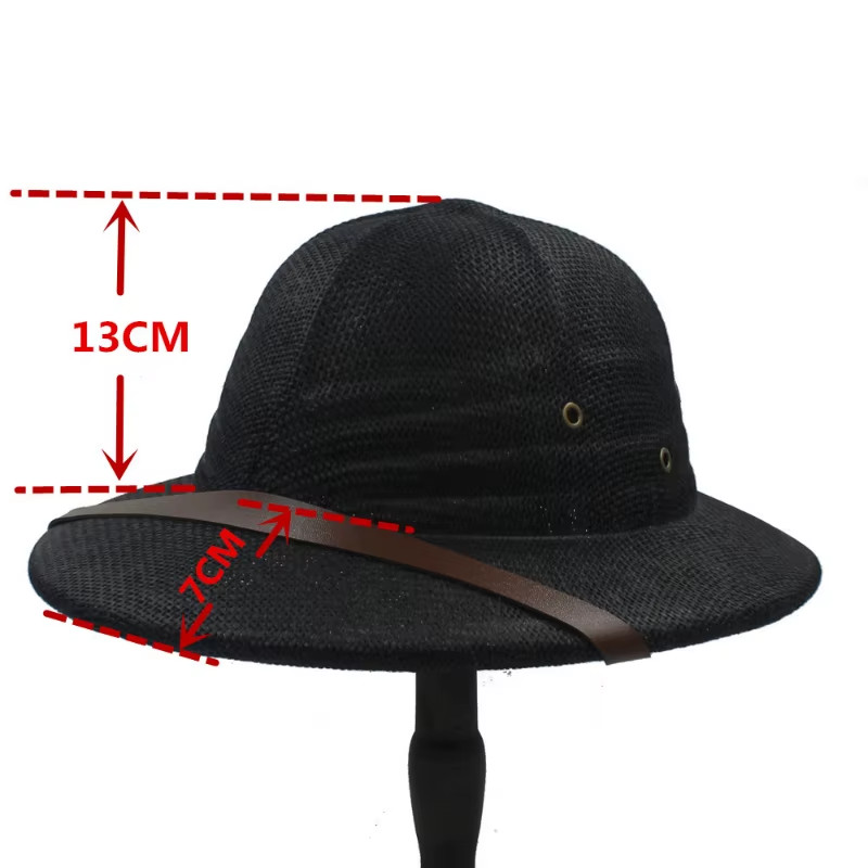 Parent-child Vietnam Toquilla Straw Helmet Pith Sun Hat For Boy Girl War