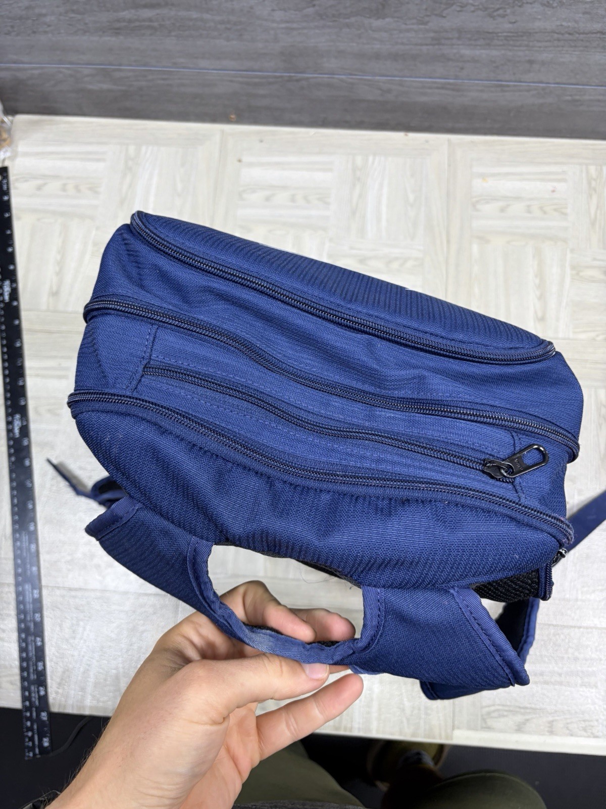 Nike Brasilia XL 9.5 Laptop Backpack Navy Black Book Bag Adult Extra Large