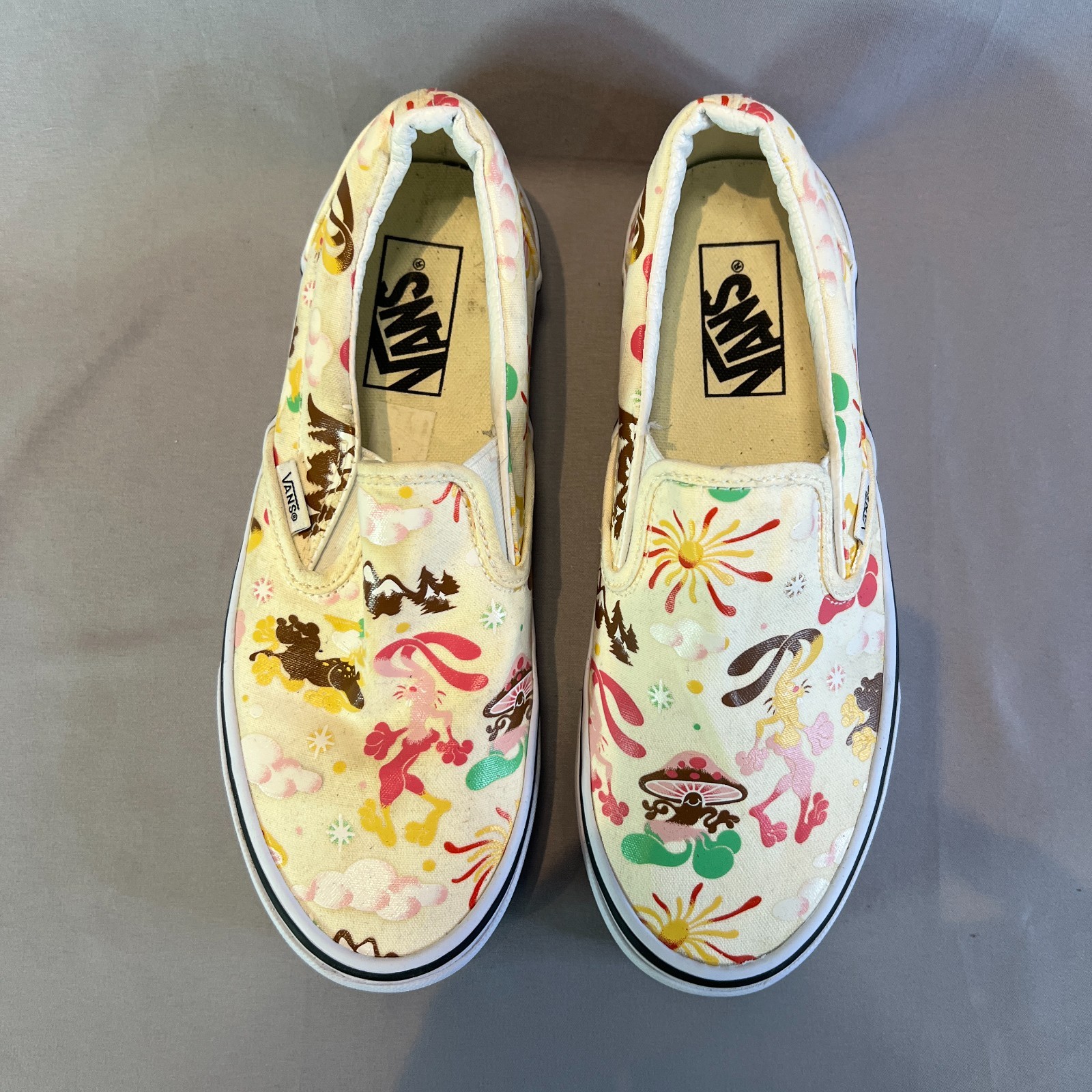 Vans Classic Slip-On 507698 Sneakers Unisex M6/W7.5 Get Multicolor Skate Shoes