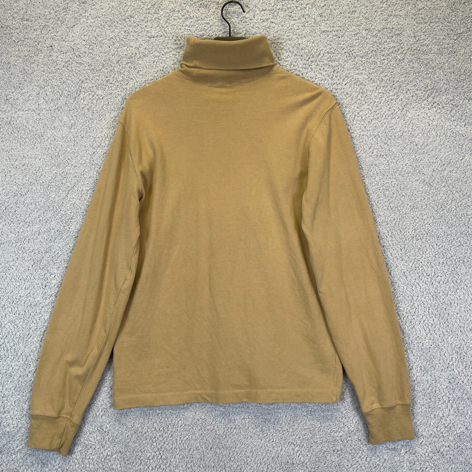 Polo Ralph Lauren Vintage Turtleneck Sweatshirt Men’s Medium Pony Beige 90’s