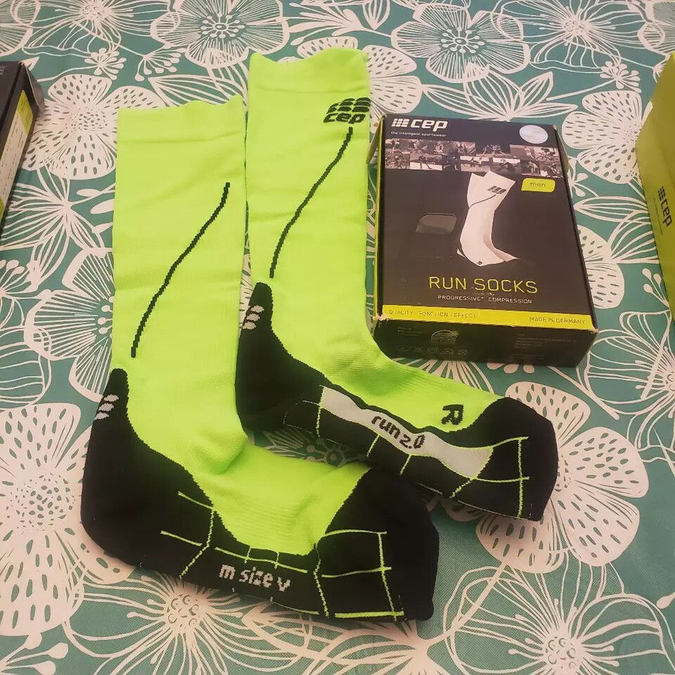 CEP Men’s 2.0 Full Tall Compression Progressive + Run Socks Pick Size & Color