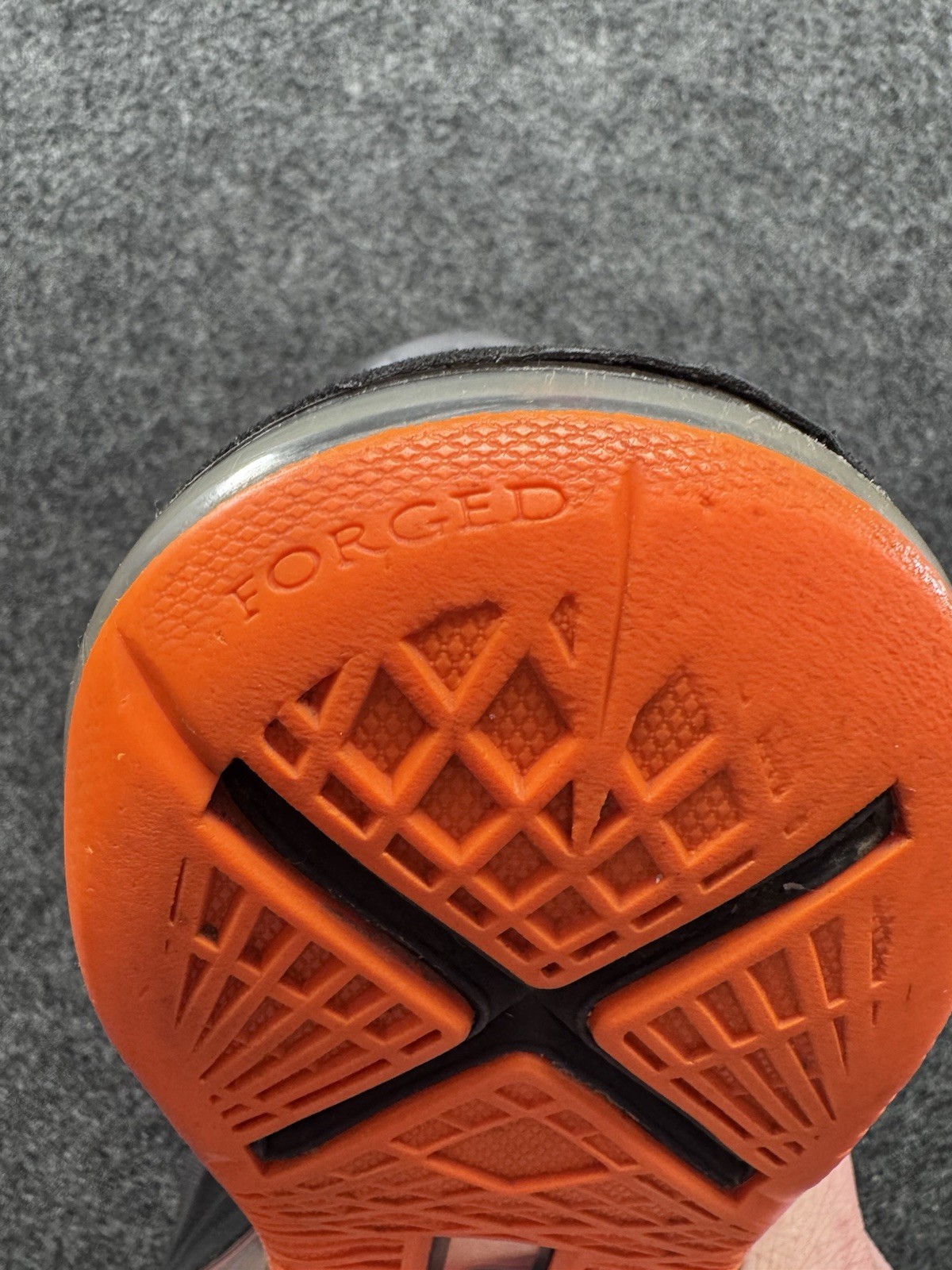 Nike LeBron 10 X Lava Grey Black Orange Sneakers Mens (no Size Tag) Please Read