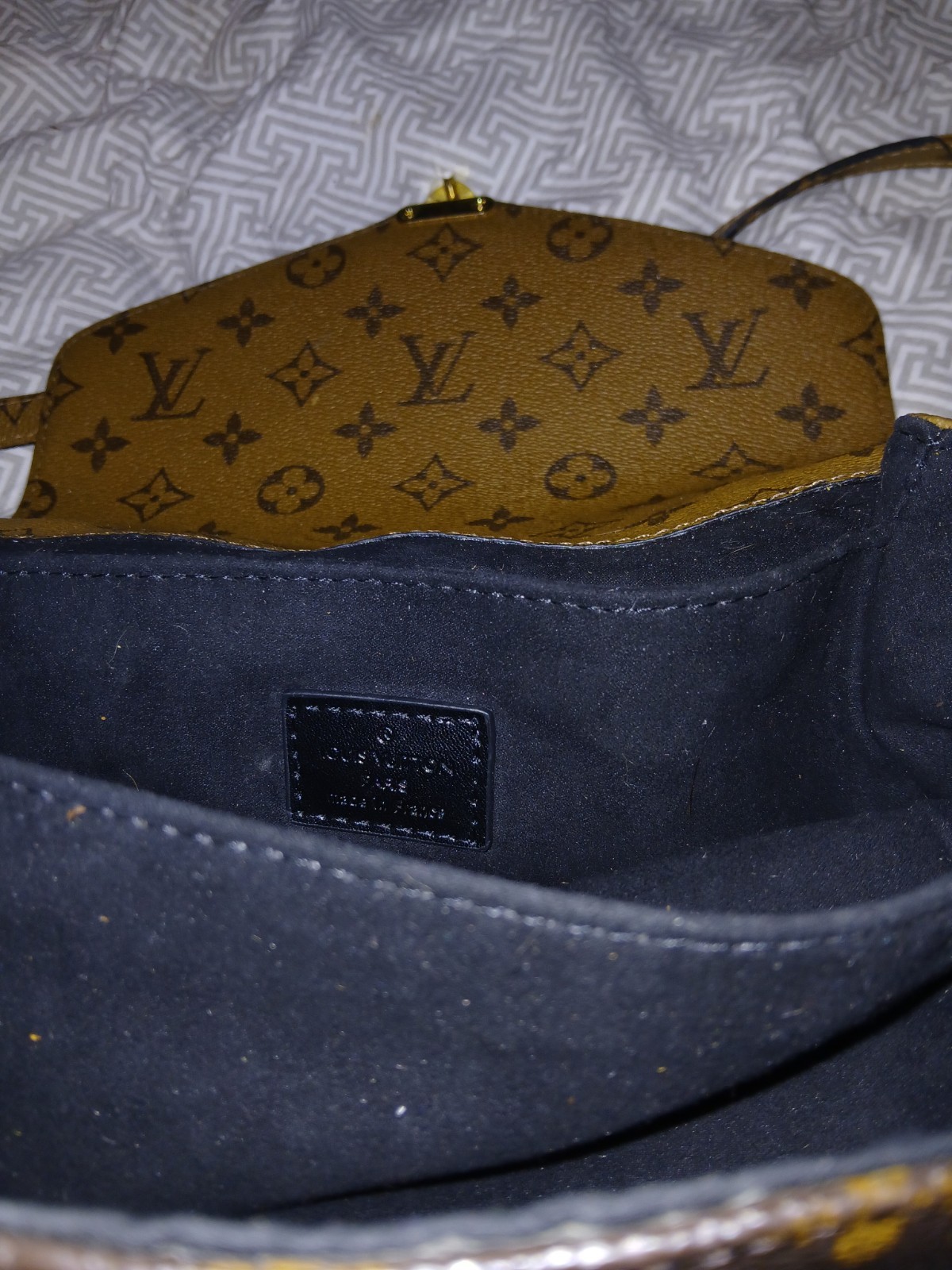 Louis Vuitton Monogram Pochette Métis Crossbody Bag Brown Tan Gold Hardware
