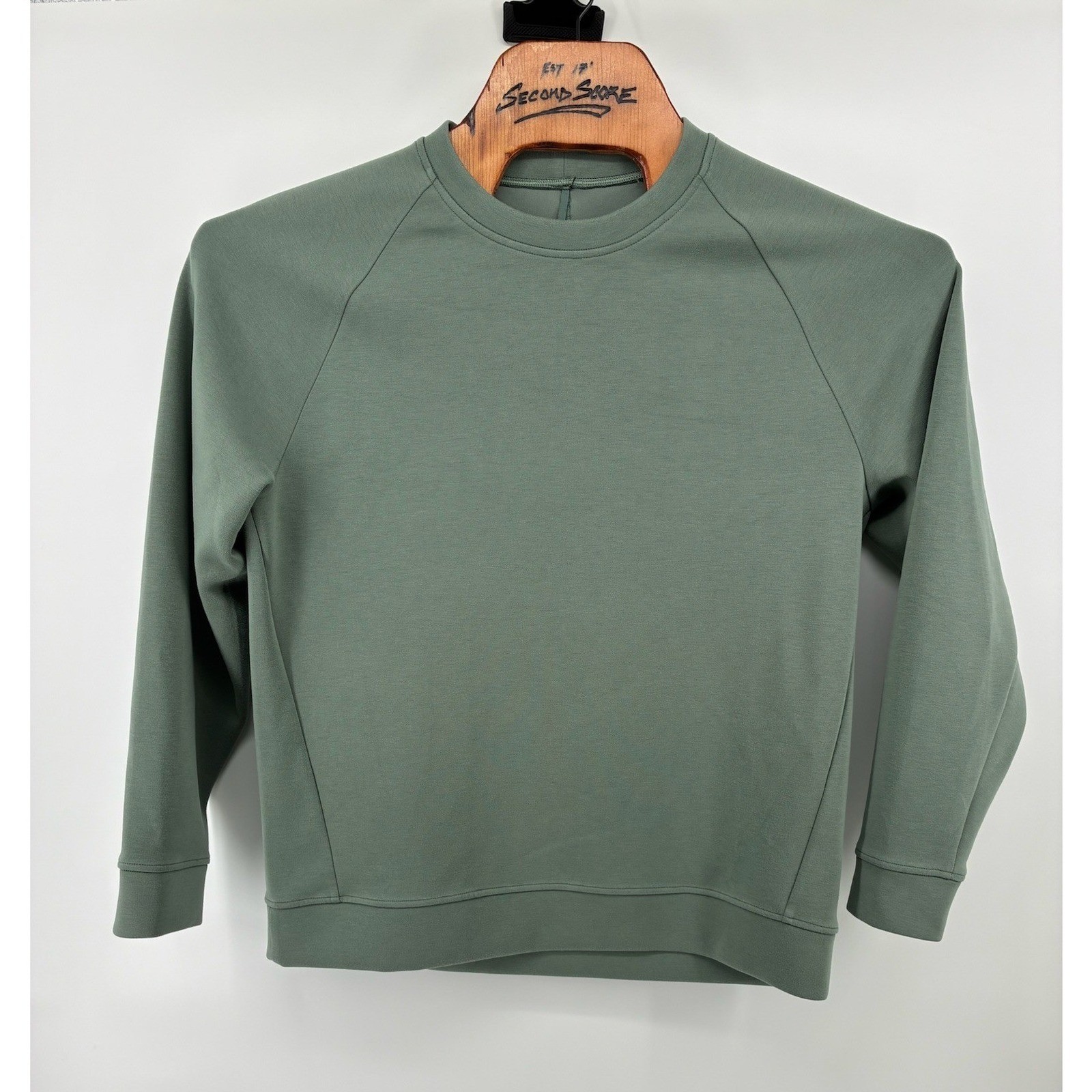 Lululemon City Sweat Crewneck Pullover Sage Green XL Sweatshirt Raglan Sleeve