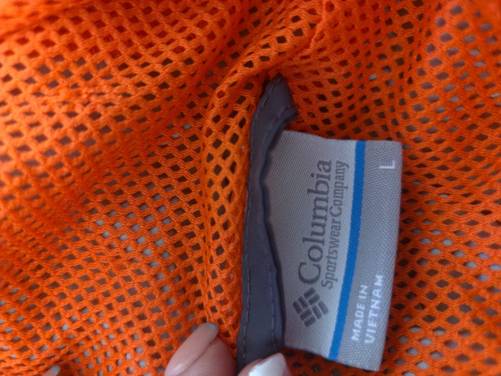 Columbia Teens Hooded Full Zip Jacket Gray/Orange Size L