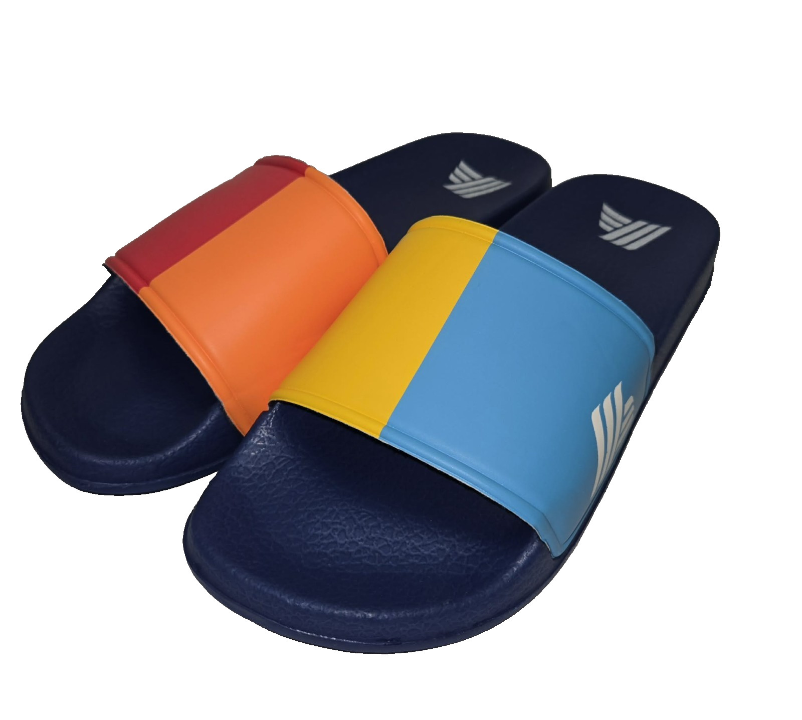 Crane ALDI Mania Super Fan Slide Sandals Size 10 Blue Multicolor Unisex