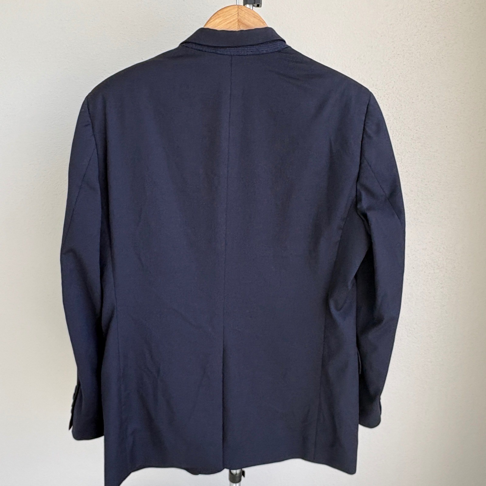 Brooks Brothers 1818 Fitzgerald Navy Blue Wool Blazer Sport Coat Italy 42S