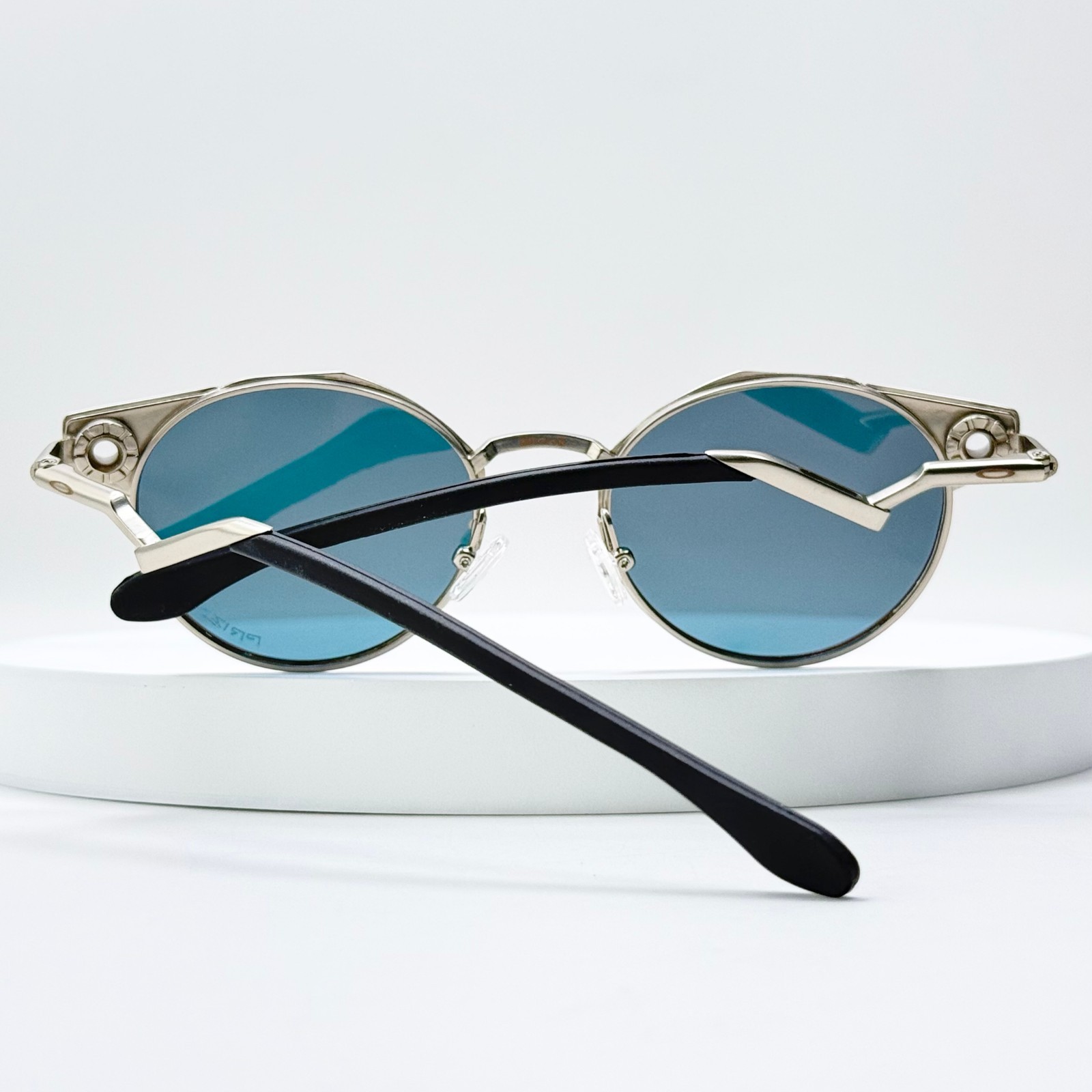 Oakley Deadbolt OO6046 Satin Chrome Fire Iridium Titanium Sunglasses