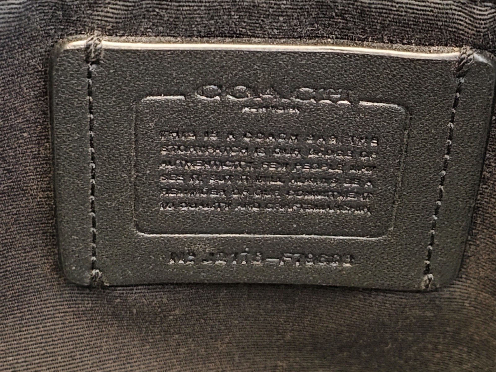 COACH GALLERY TOTE Black Crossgrain Leather Gold Hardware F79608 EUC