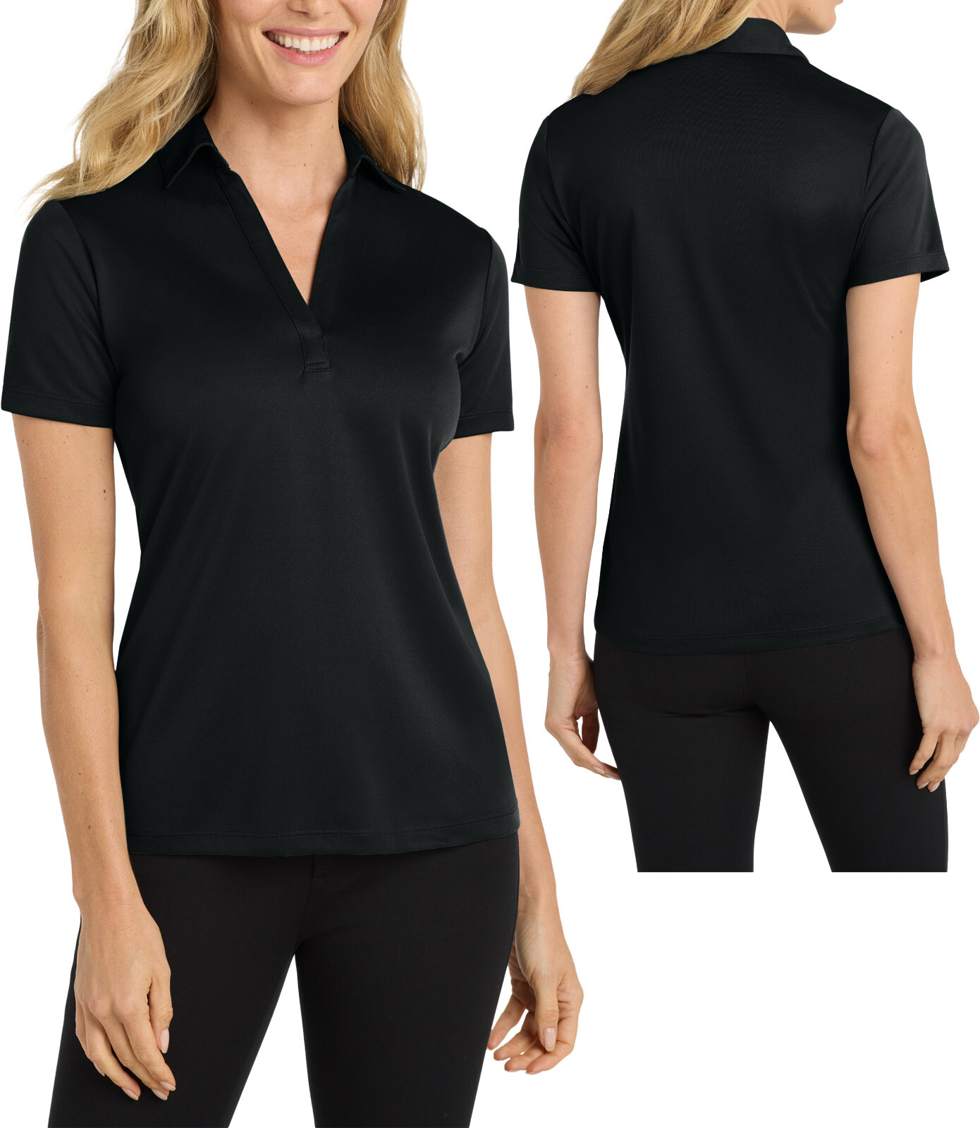 Ladies SNAG RESISTANT Dri Fit Moisture Wicking Polo Shirt Women XS-4XL NEW!