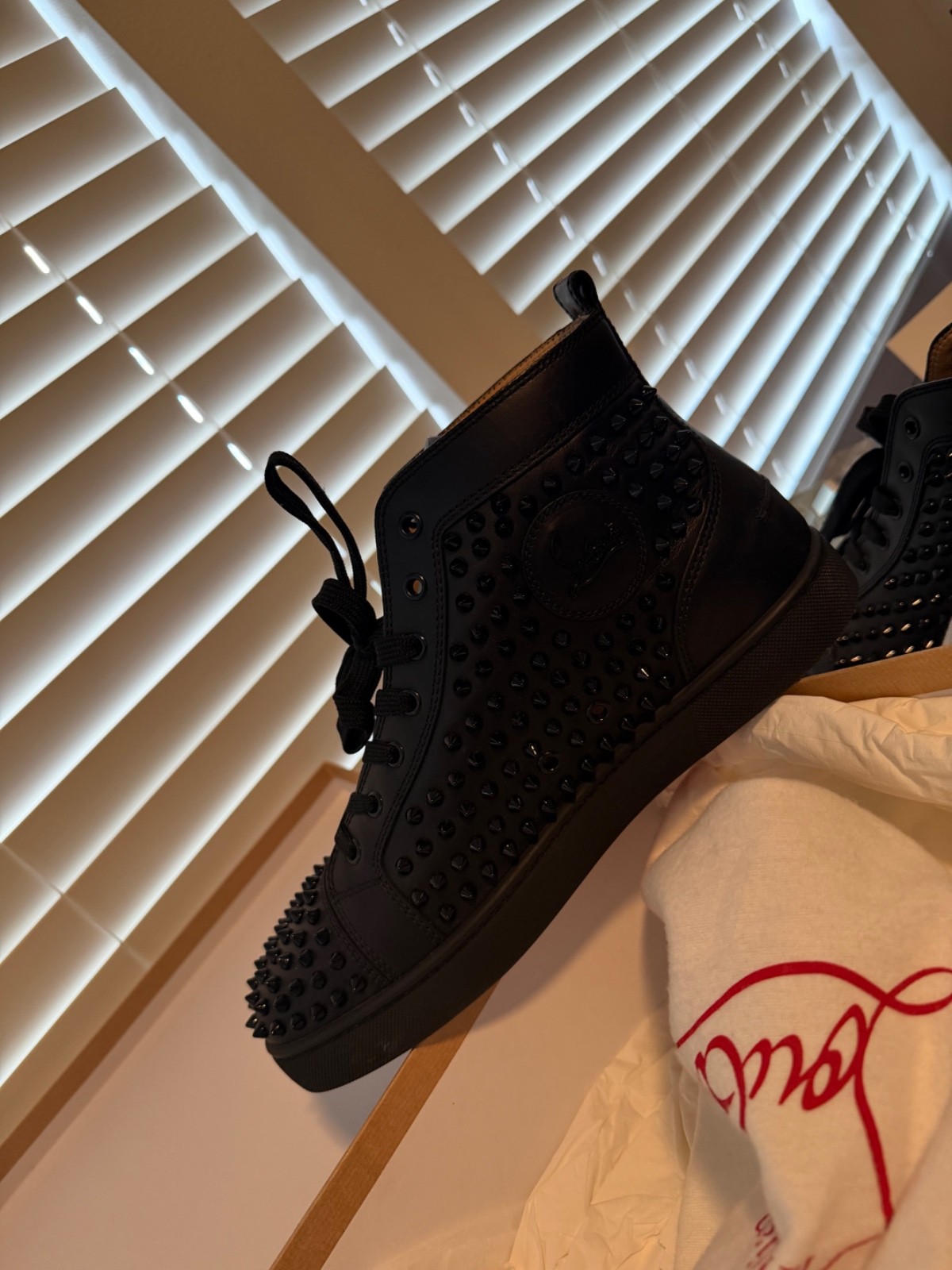 christian Louboutins classic black mens/w original box