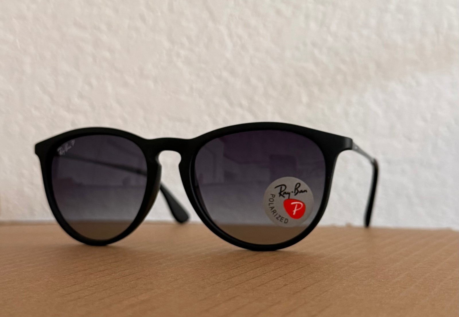 Ray-Ban RB4171 Erika Matte Black Grey 54mm Polarized Gradient Women’s Sunglasses