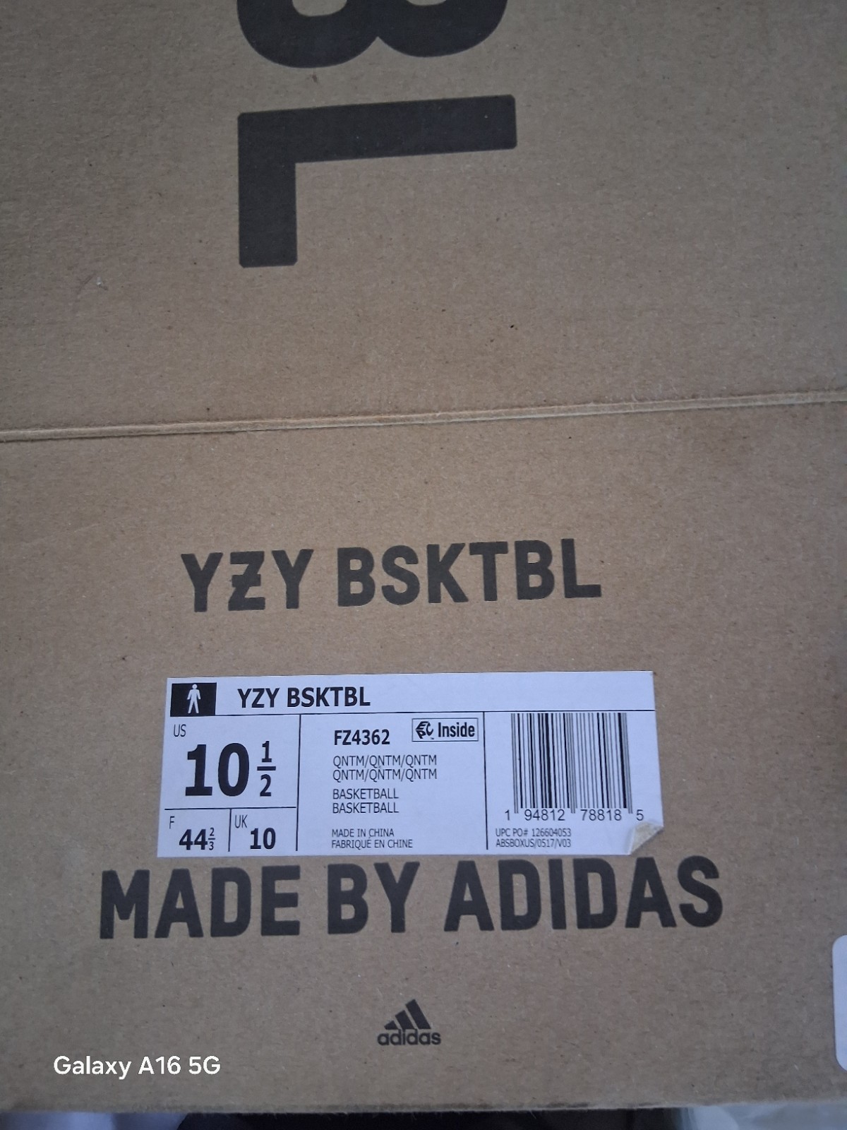 adidas Yeezy QNTM Men’s Mid-Top Basketball Sneakers Onyx Black GX1317 2021