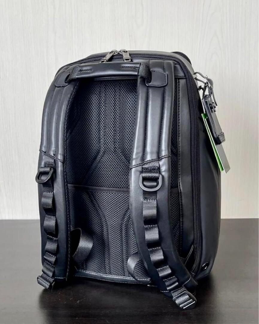 TUMI “Search” Fiber Leather Backpack New Waterproof