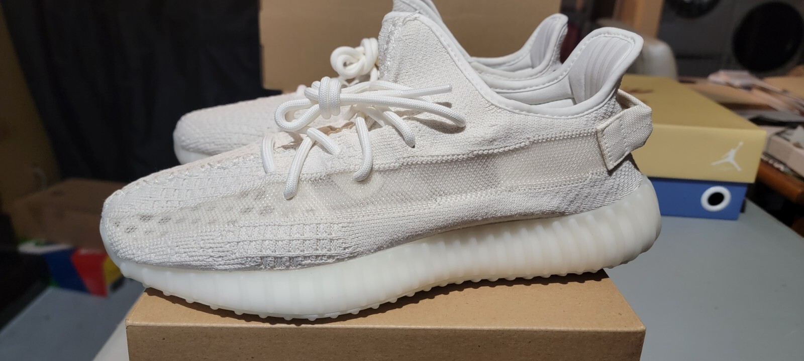 Adidas Yeezy Boost 350 V2 (Bone/Bone/Bone) Men’s Shoes HQ6316 Size 9.5