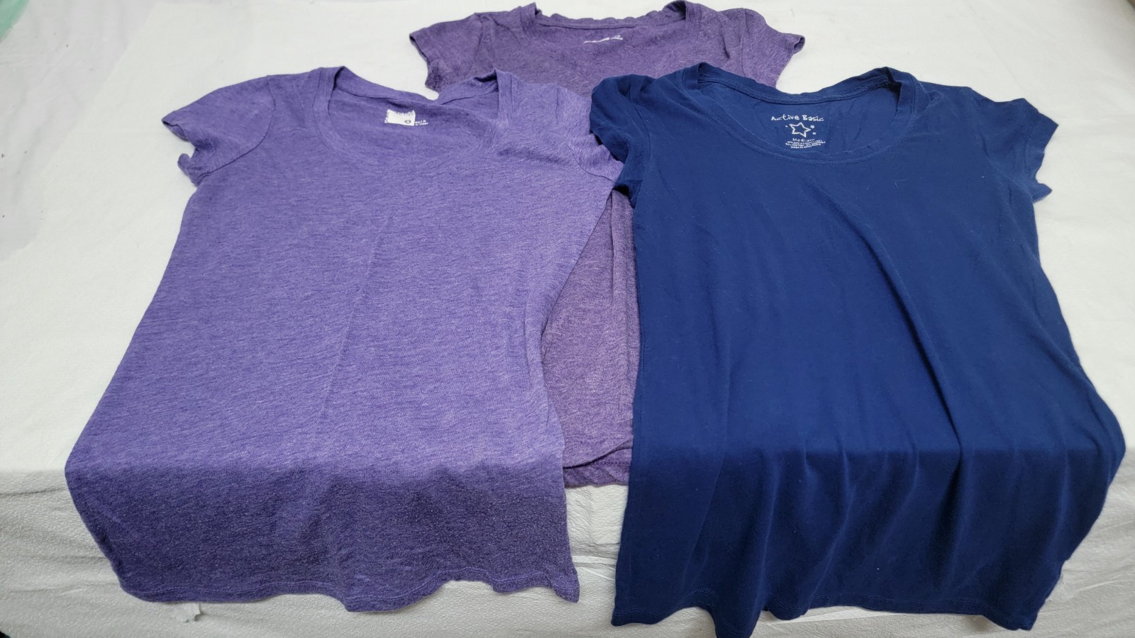 Basic by Active & Active Basic 3 Shirt Bundle Sizes S, S, M