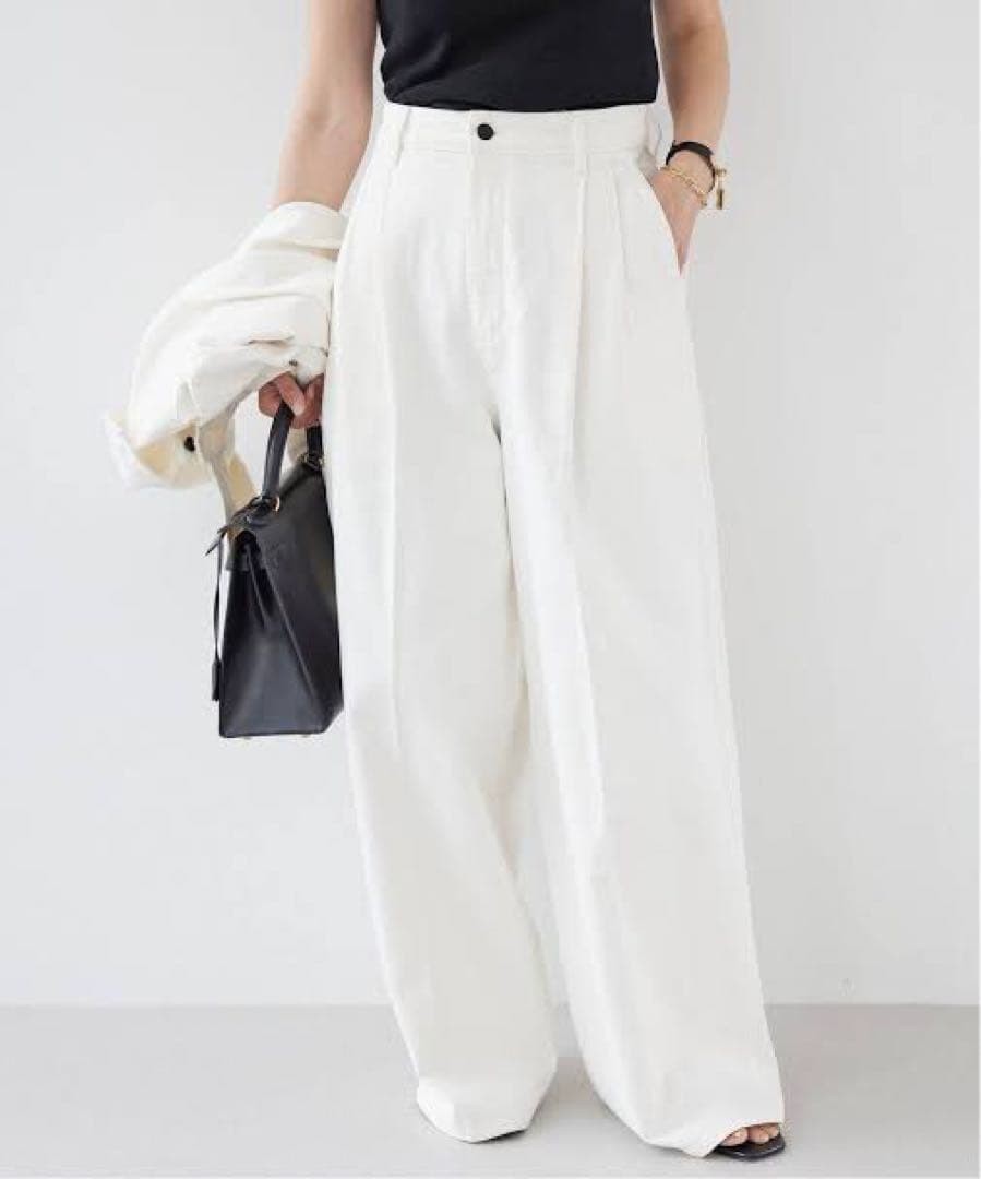 KALLMEYER White Wide Denim Pants Size 38 (11) – Unused with Tags