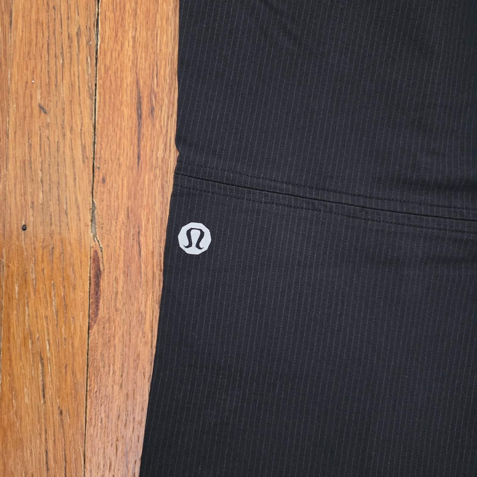 Lululemon Pants Mens Size 32 Black Pinstripe Slate Work To Play Performance Gym