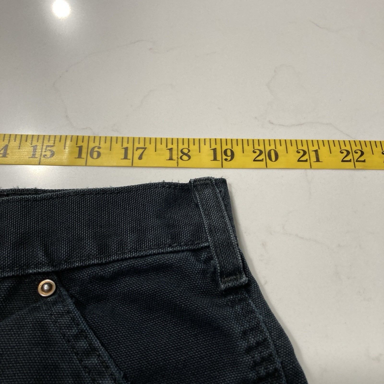 Carhartt B01 BLK Double Knee Work Pants Mens 40×32 (Fits 38×30) Distressed