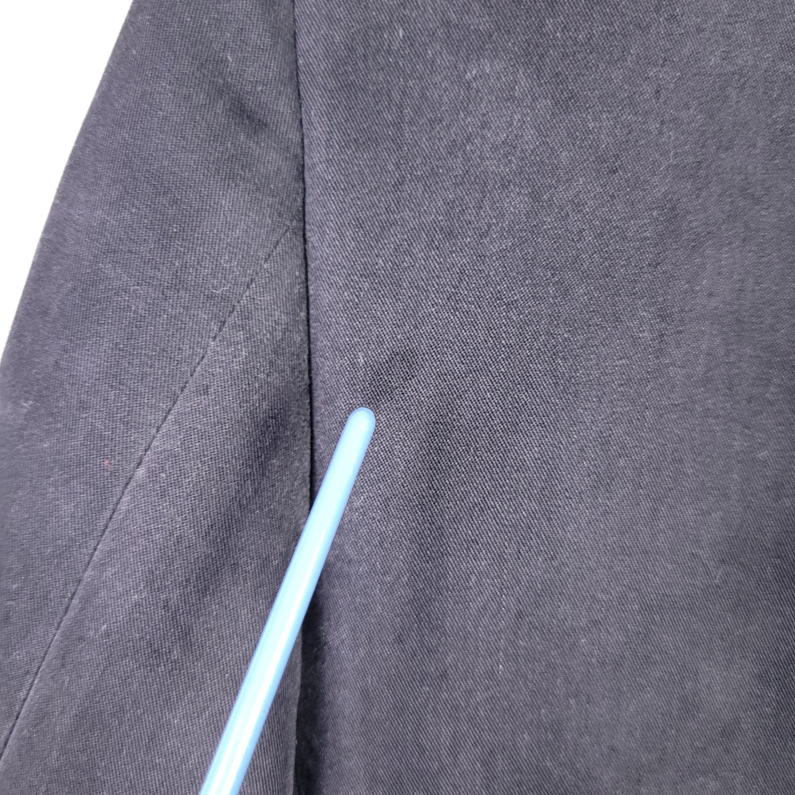 Vtg Cabrini Mens S Blue Black Twill Smooth Sport Coat Moleskin Feel