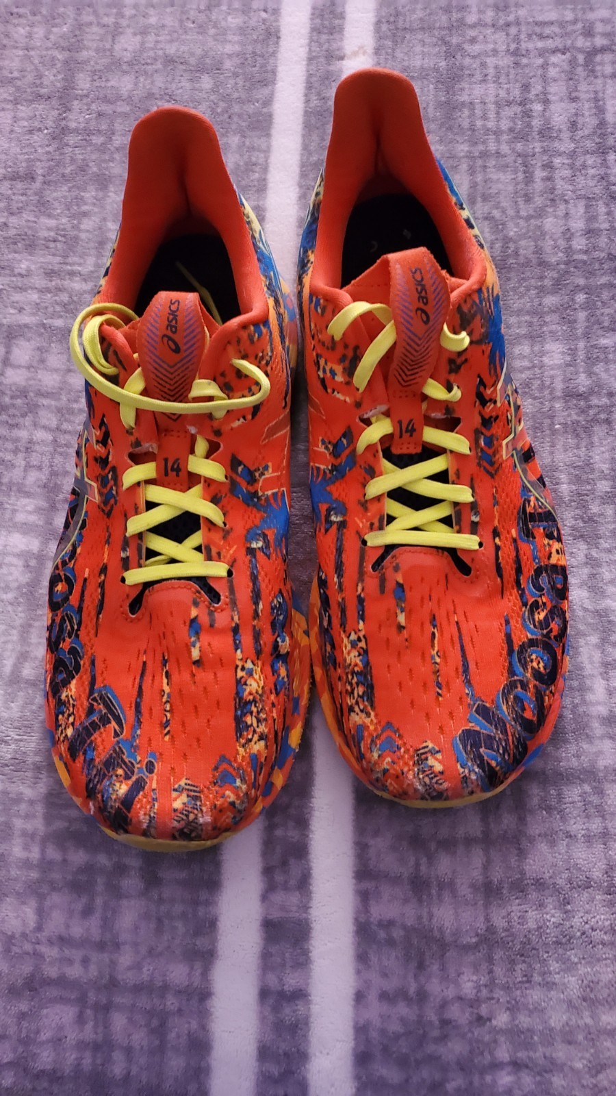 ASICS Gel Noosa Tri 14 Multicolor Tropical Island Running Shoes Mens Size 10