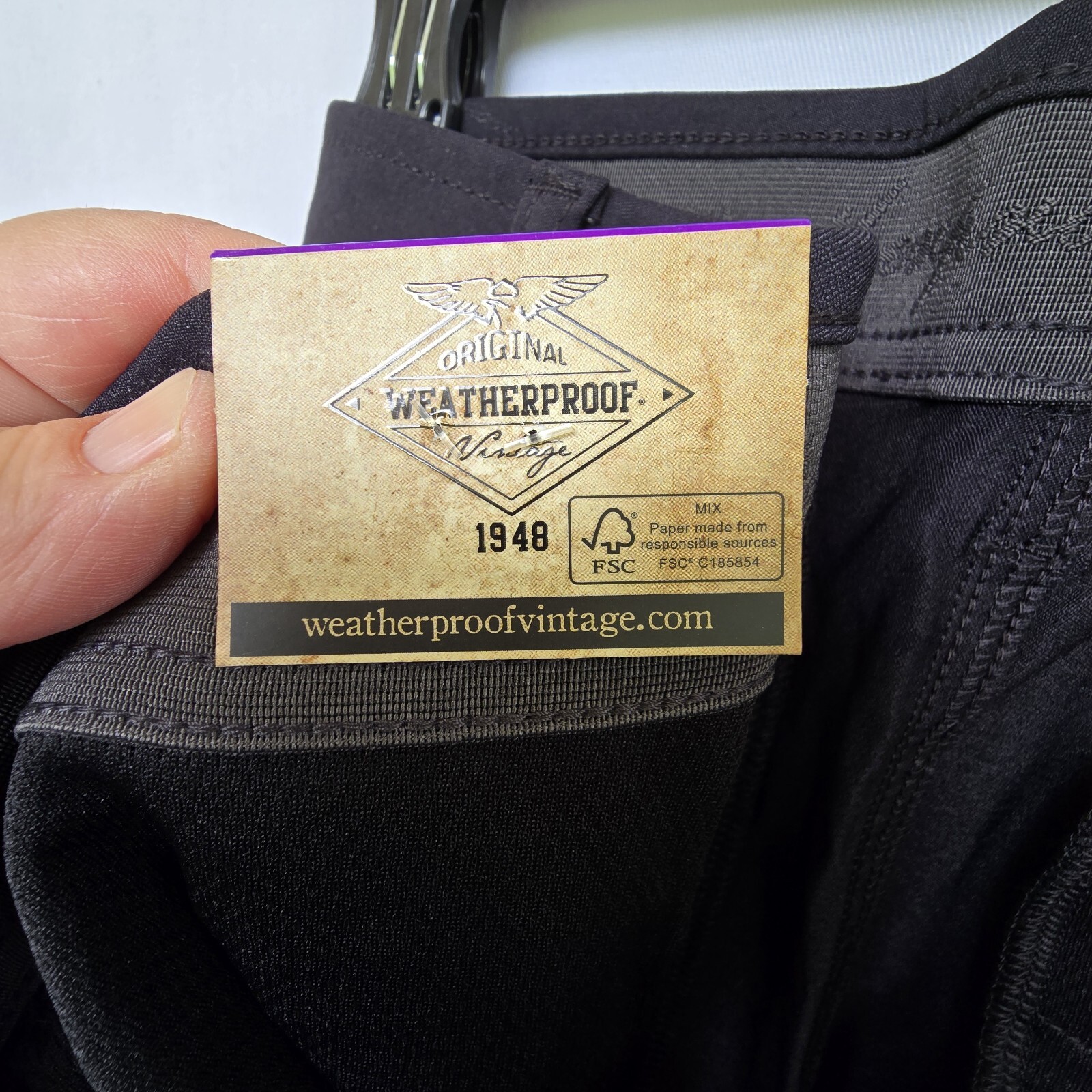 Weatherproof Vintage Men’s 40×32 Tech Pants Black NWT