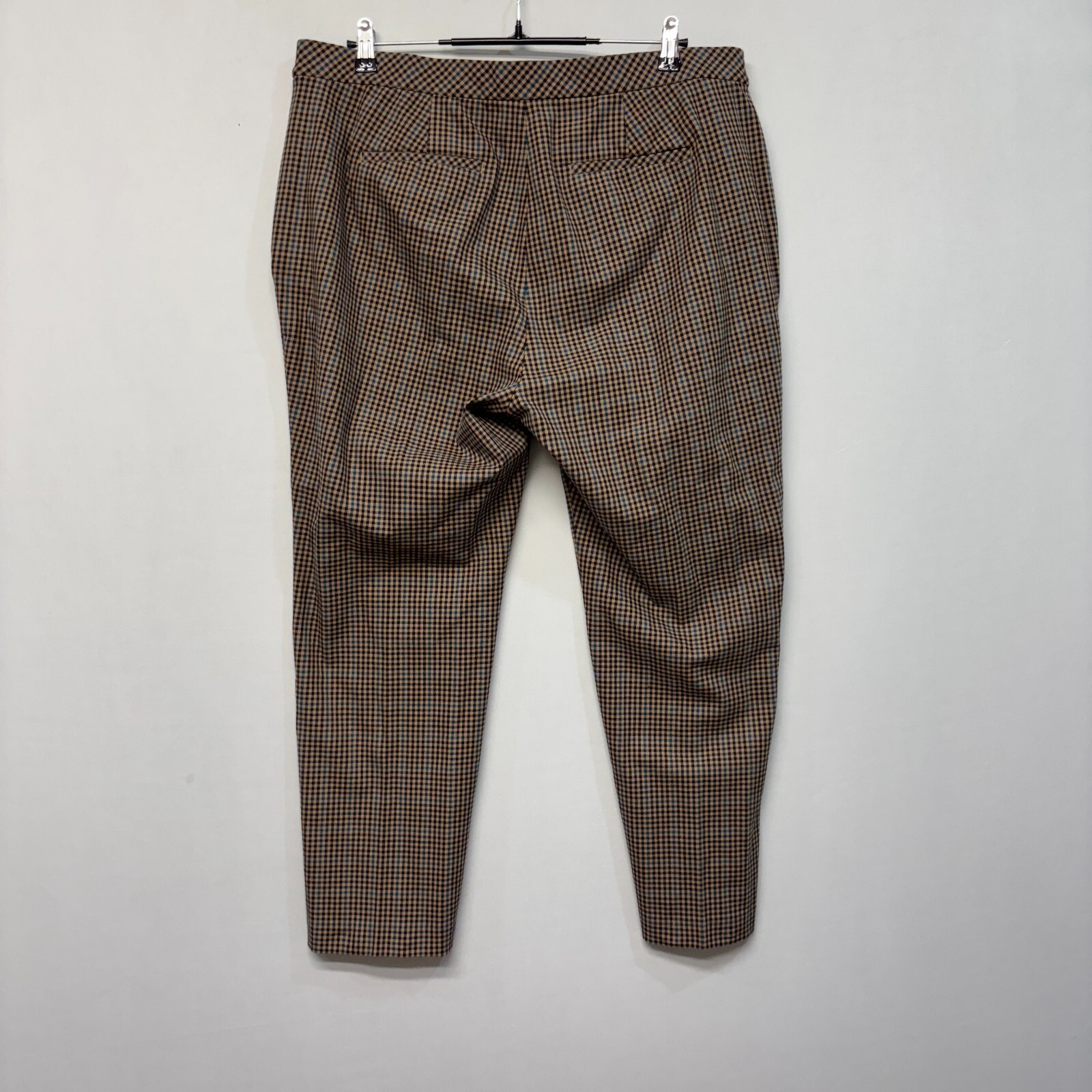 NWT J Jill Women Premium Bi-Stretch Dress Pants Size 18W Gingham Ankle C002 -2