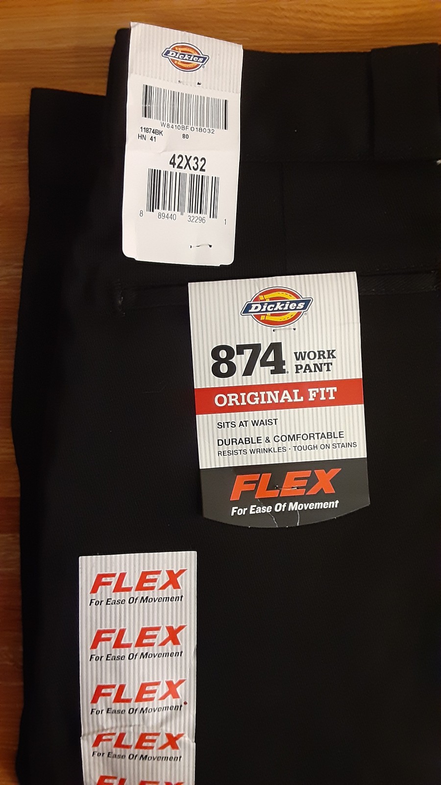 👀 Dickies Men’s 874 Work Pants Original Fit Mens Size 42×32 Dark Blue Workwear