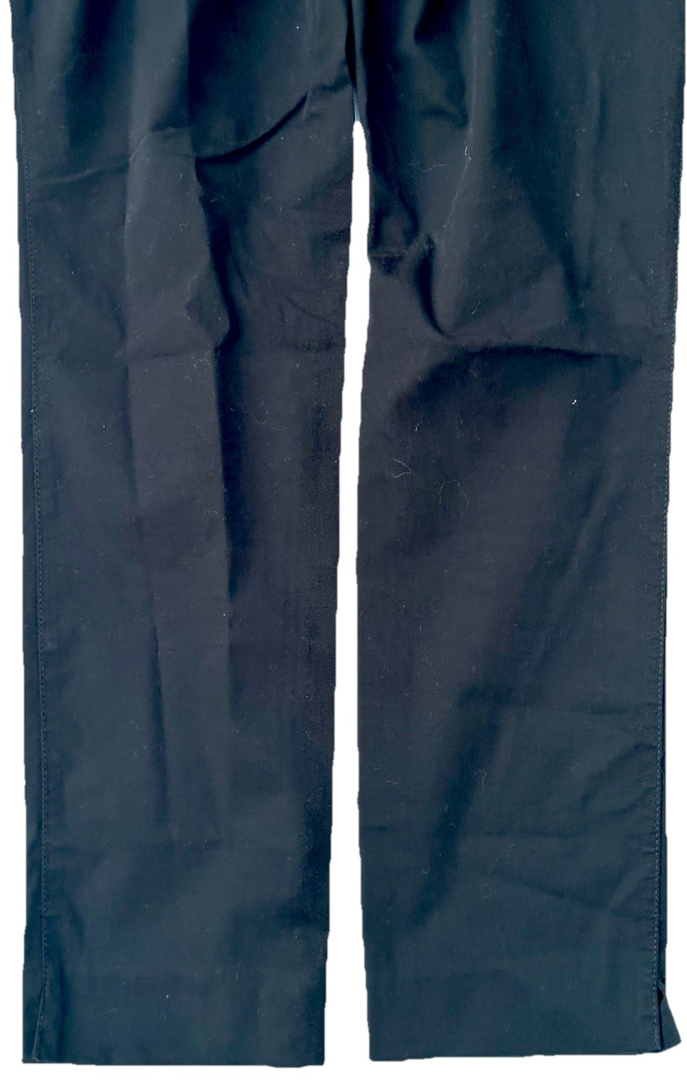 Massimo Dutti Mens Black Chino Straight Leg Pants Casual Stretch Slacks 30×28
