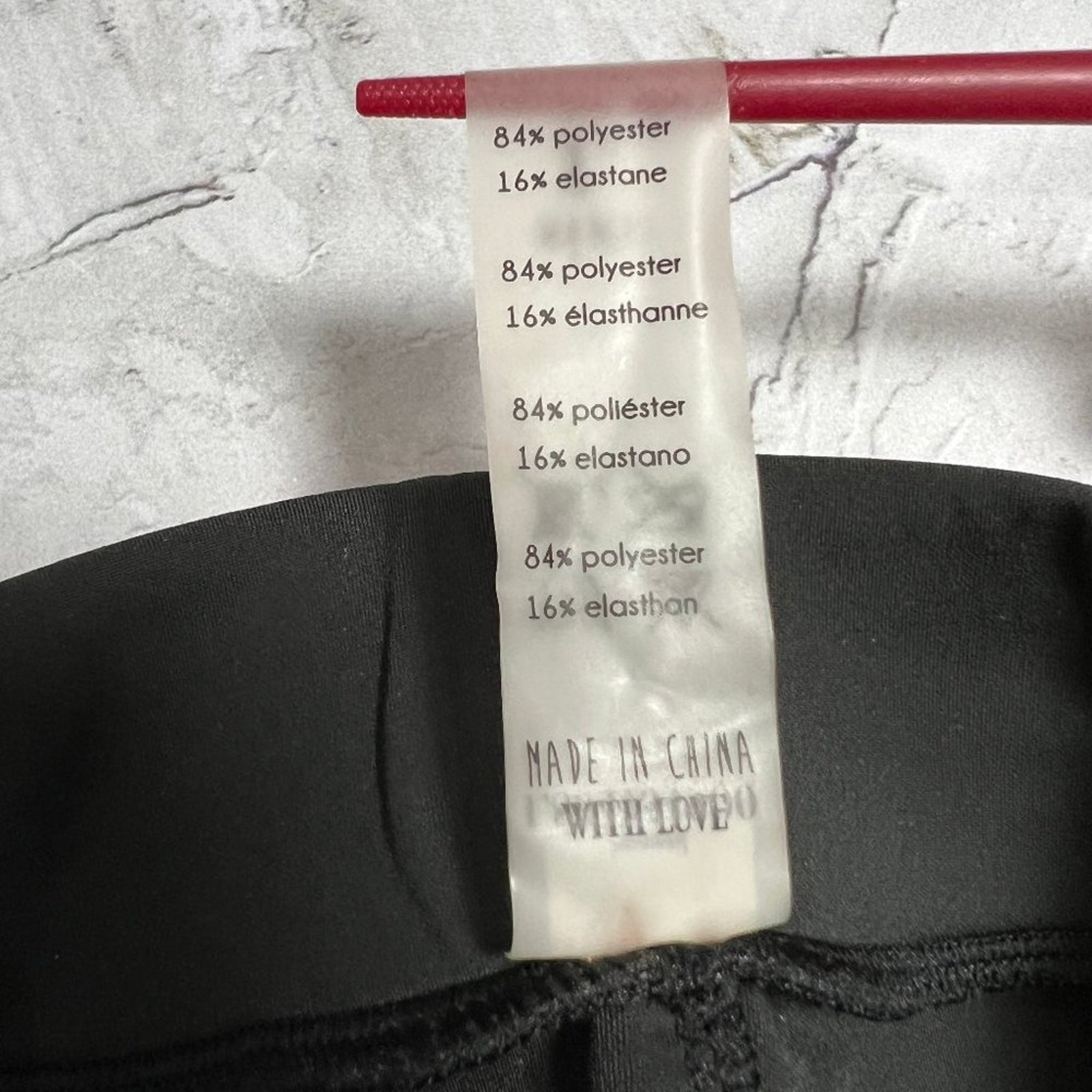 Love Stories Printed Leo Legging SIZE L Black Neoprene Lace-Up