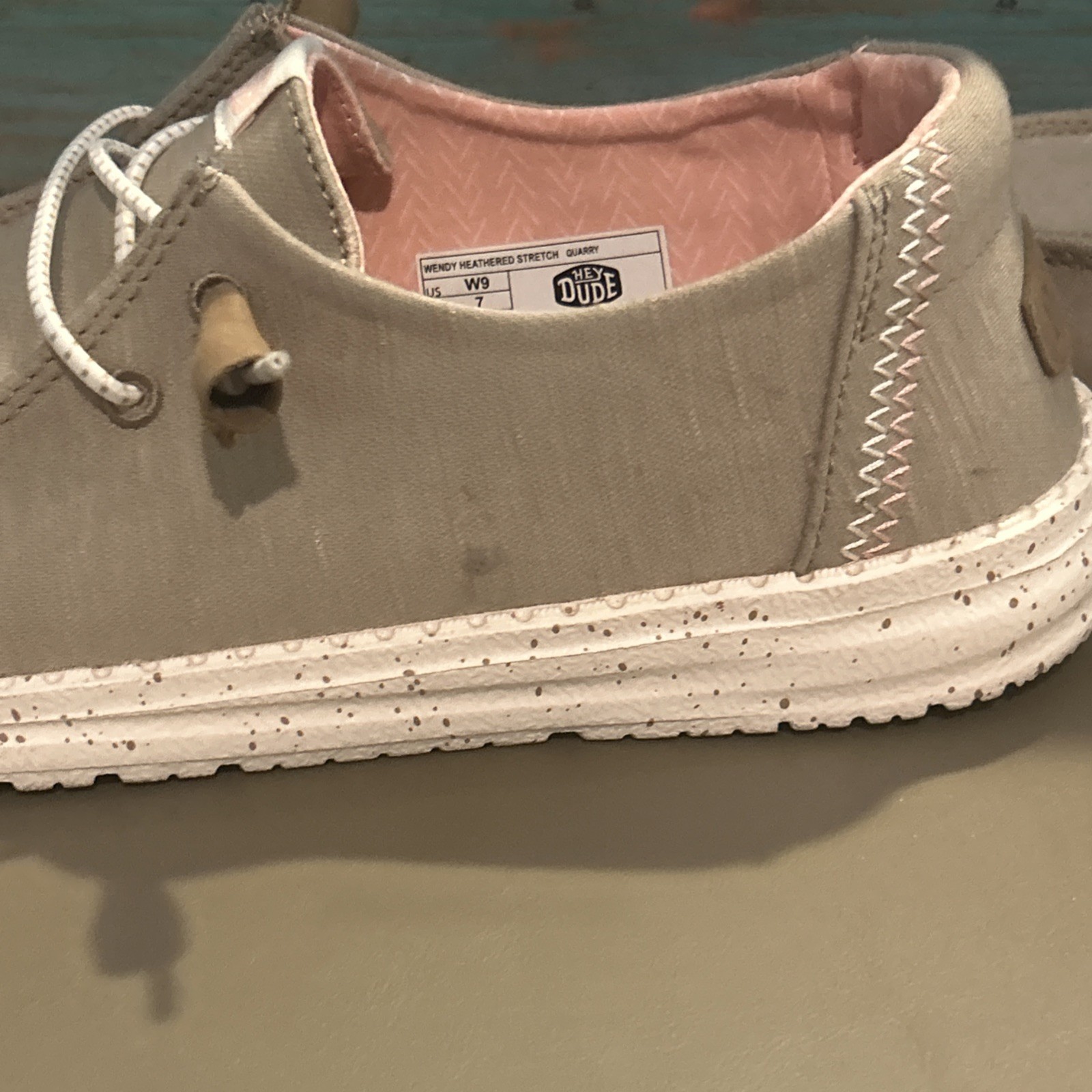 Hey Dude Wendy Heathered Stretch Quarry slip-on shoes